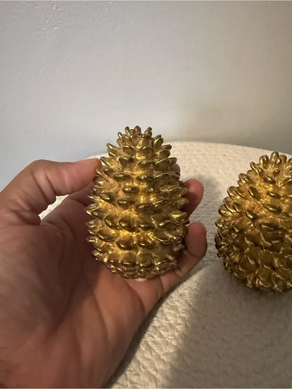 Gold Pinecone Decorative Accent Set - Home Accents